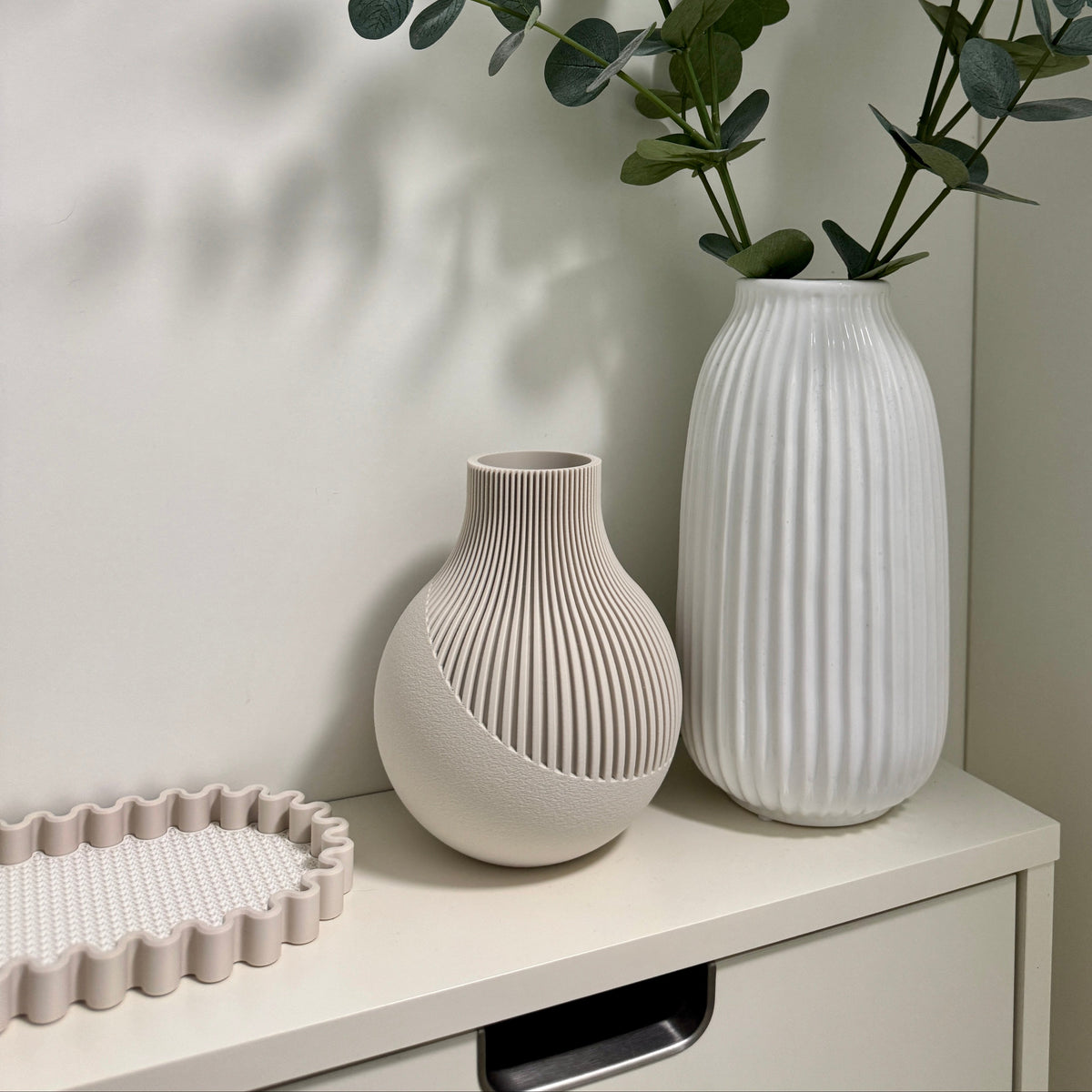 Japandi Vase Steinoptik